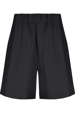 LANEUS Wide-leg cotton shorts