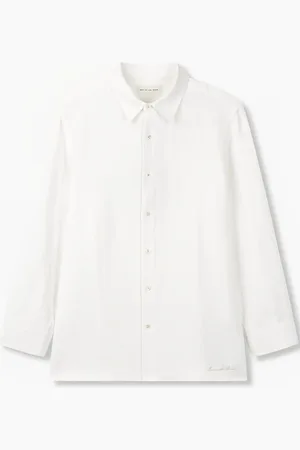 MAN ON THE BOON. Embroidered-logo shirt