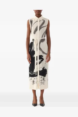 Jason Wu Pliss??-effect midi dress