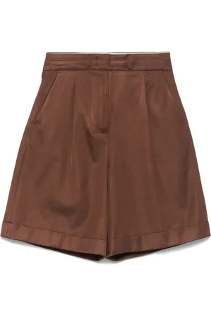 PESERICO SIGN Satin twill shorts
