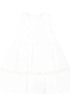Simonetta Logo-embroidered dress