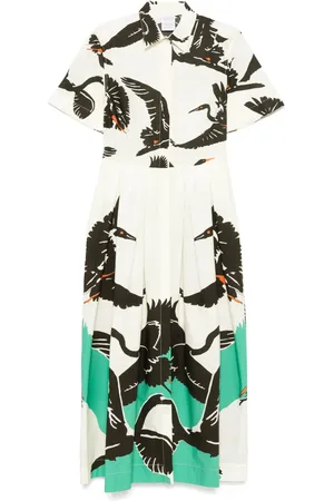 SARA ROKA Graphic-print shirtdress