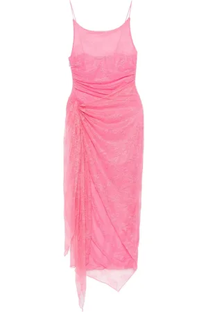ROTATE Lace midi dress