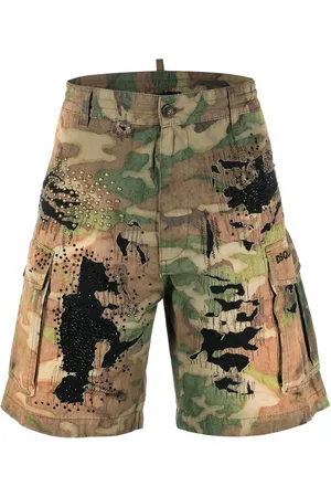 Dsquared2 Logo-print distressed shorts