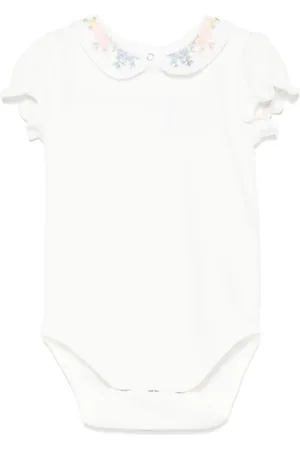 Tartine Et Chocolat Floral-embroidered bodysuit