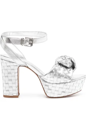 Schutz 100mm Kareena knot platform sandals