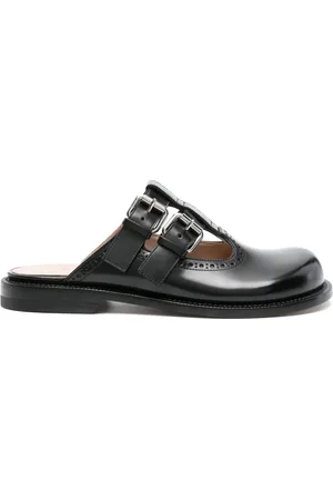Loewe Campo leather Mary Jane mules