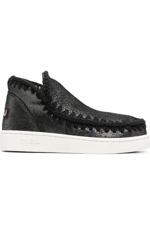 Mou Eskimo metallic leather ankle boots