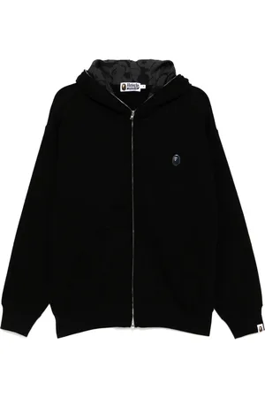 A Bathing Ape Logo-plaque hoodie