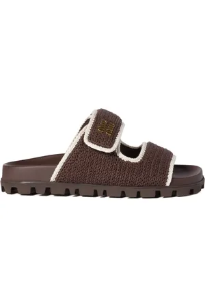 Miu Miu Crochet-knit slides