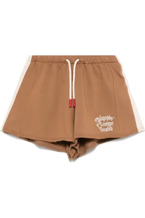 PHILOSOPHY DI LORENZO SERAFINI Logo-embroidered shorts