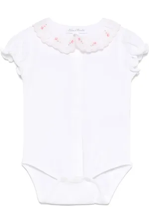 Tartine Et Chocolat Flowery embroidery collar body