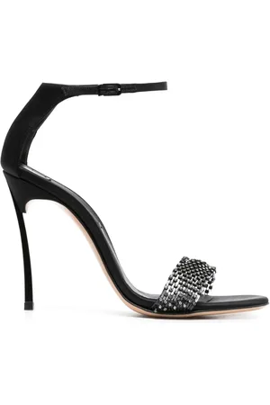 Casadei 100mm Blade Twenties satin pumps