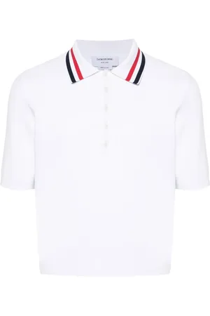 Thom Browne RWB-stripe polo shirt