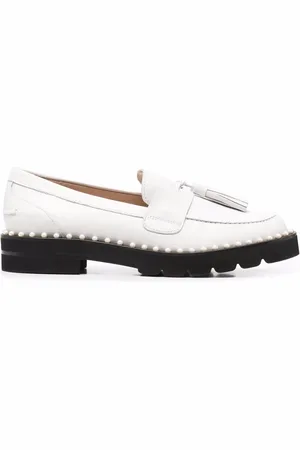 Stuart Weitzman Tassel-detail round-toe loafers