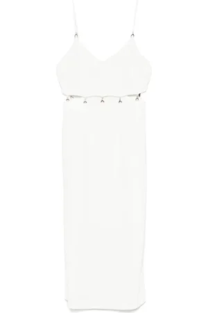 Patrizia Pepe Logo-plaque midi dress