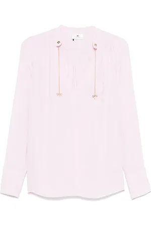 Elisabetta Franchi Logo-charm georgette blouse