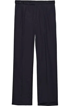 Prada Wide-leg cotton trousers