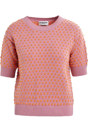 Essentiel Antwerp Polka-dot knitted top