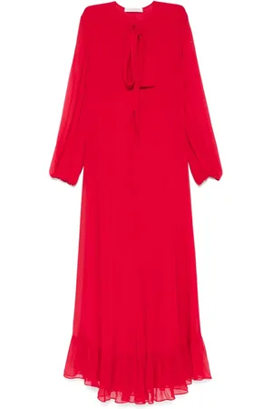 Serafini Semi-sheer maxi dress