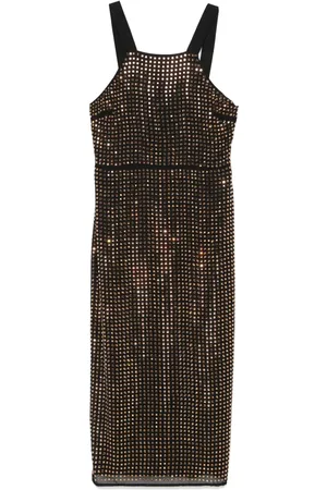 Patrizia Pepe Rhinestone-embellished midi dress