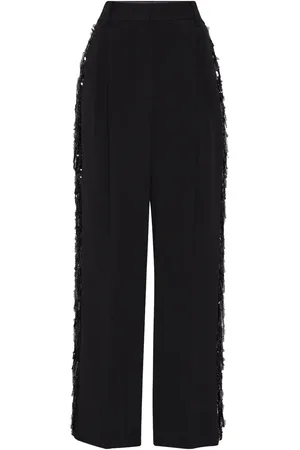 Brunello Cucinelli Waterfall embroidery trousers