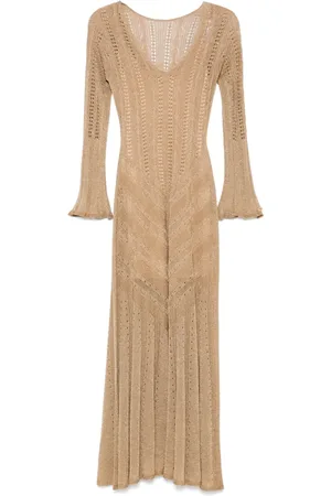 Twin-Set Lurex maxi dress