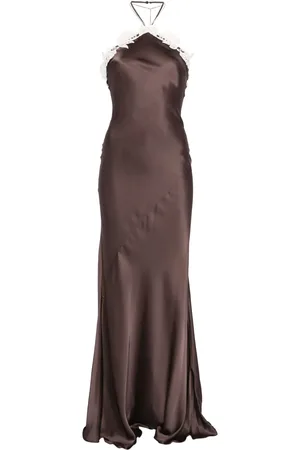 Patrizia Pepe Logo-pendant maxi dress