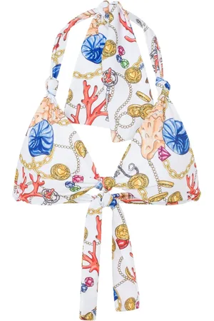 Moschino Shell print bikini top