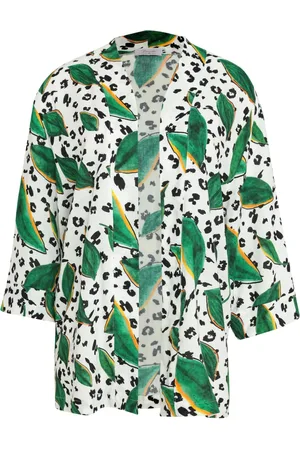 Brigitte Graphic-print kimono