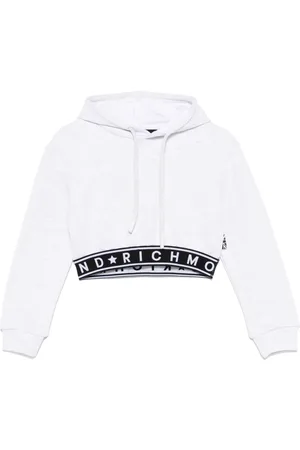 John Richmond Logo-waistband hoodie
