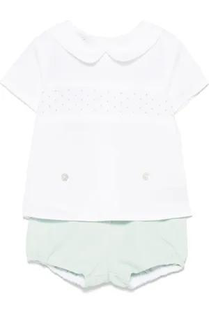 PAZ RODRIGUEZ Embroidered shorts set