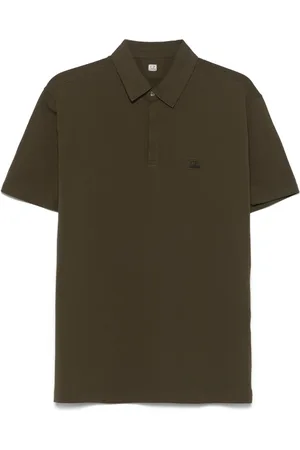 C.P. Company Logo-patch polo shirt