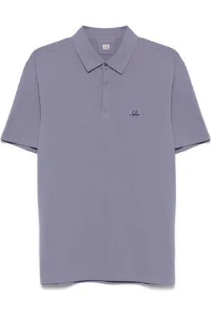 C.P. Company Logo-patch polo shirt