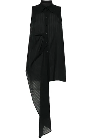 MARC LE BIHAN Asymmetric striped shirt
