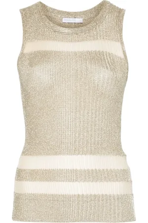 Patrizia Pepe Sheer-panels tank top