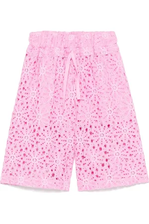 MISS GRANT Floral-lace shorts