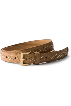Prada Stud-embellished leather belt