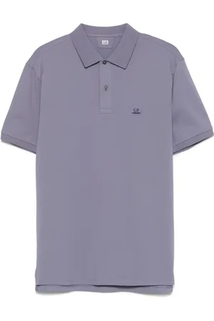 C.P. Company Logo-patch polo shirt