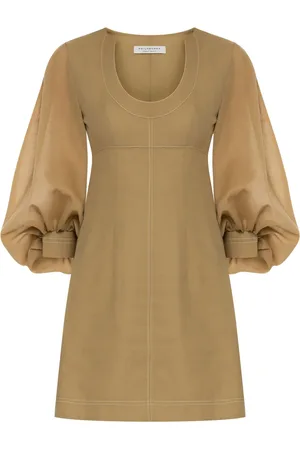 Serafini Puff-sleeve mini dress