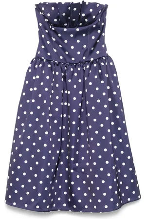 Self-Portrait Polka-dot midi dress