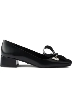 Prada 35mm brushed-leather pumps