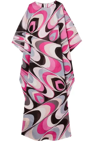 Puccini Onde-print kaftan dress