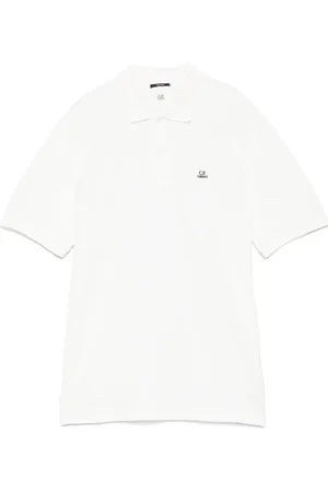 C.P. Company Piqu??-weave polo shirt