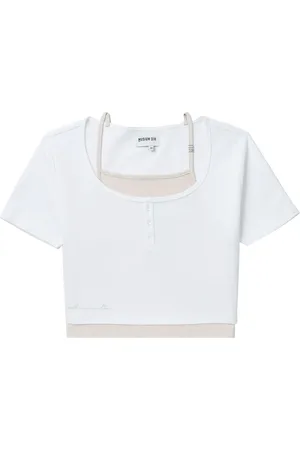 Musium Div. Layered cotton T-shirt