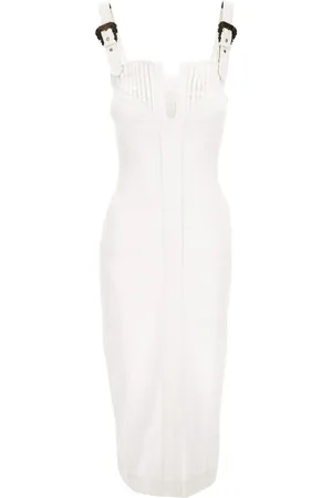 VERSACE Buckle-detail dress