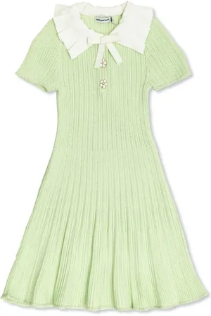 Self-Portrait Ribbed dress