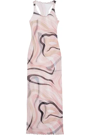 Puccini Marmo-print dress