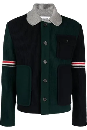 Thom Browne Patchwork wool cardigan