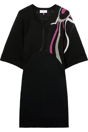 Puccini Marmo-print dress